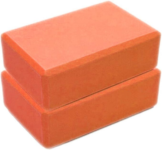 Yoga Blocks Bulk 2 Pack Supportive Latex-Free EVA Foam Yoga Blocks Set,9×6×3 Inches Non-Slip Surface Lightweight High Density Yoga Blocks for Exercise Pilates Stretching Meditation
