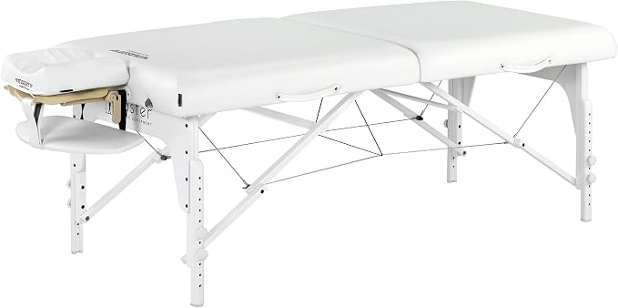 Master Massage 31" Montclair Pro Portable Massage Table Package, Memory Foam Cushioning, Reiki Panels, Shiatsu Cable Release- Tattoo Table, Spa Bed, Facial Bed