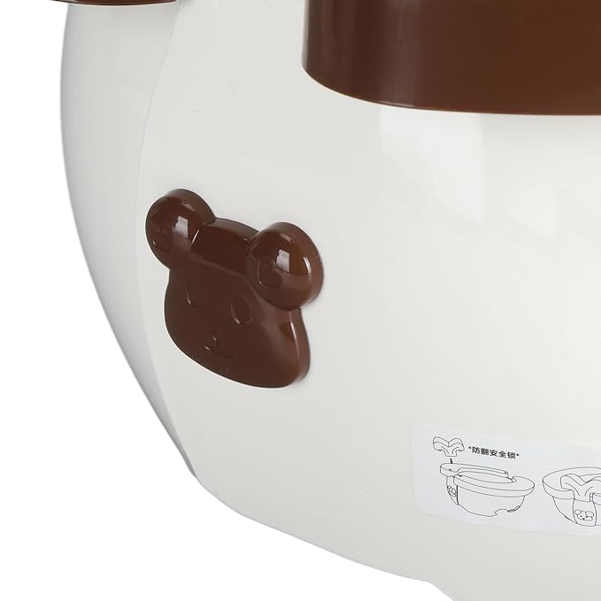 Yinhing Toddler Potty Training Toilet 2 in Foldable Portable Travel for Kids Green Compact Design Easy to Non Slip Base (Brown)