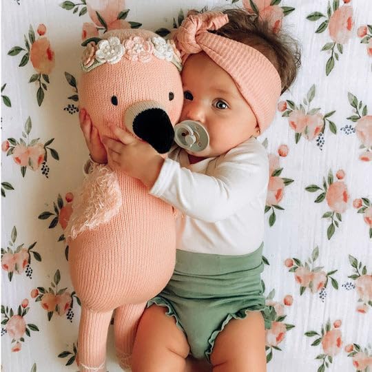 cuddle + kind Penelope The Flamingo Little 13" Hand-Knit Doll – 1 Doll = 10 Meals, Fair Trade, Heirloom Quality, Handcrafted in Peru, 100% Cotton Yarn