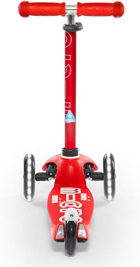 Micro Kickboard Mini Deluxe LED Three-Wheeled Lean-to-Steer Swiss-Designed Micro Scooter