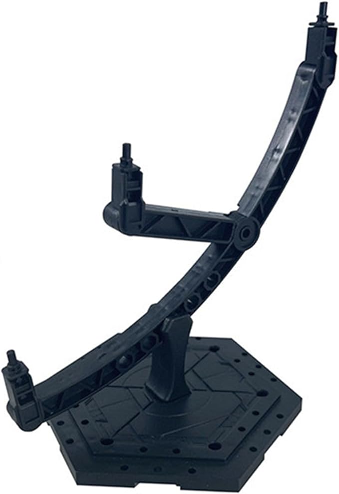 Action Figure Display Stand, Adjustable Model Kit Base, Display Stand Suitable For Gundam Models And 1/144 HG RG BB Action Characters, Black (BB)
