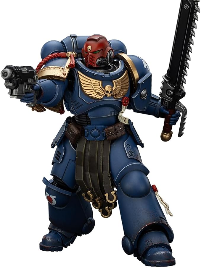 JOYTOY 1/18 Action Figure Warhammer 40,000 Ultramarines Sergeant Gadriel-Collectors Edition Collection Model Birthday Gift