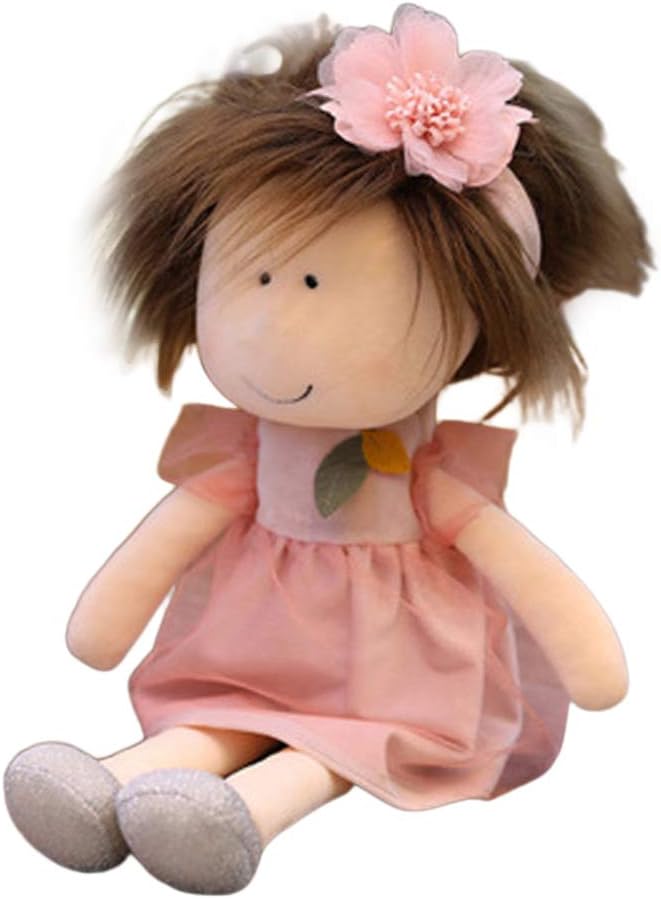 SCFBA Baby Doll with Clothes Cute Soft Rag Doll Beautiful Ragdoll Toy Handmade Rag Dolls Baby Girls Sleeping Partner Doll Xmas Gift