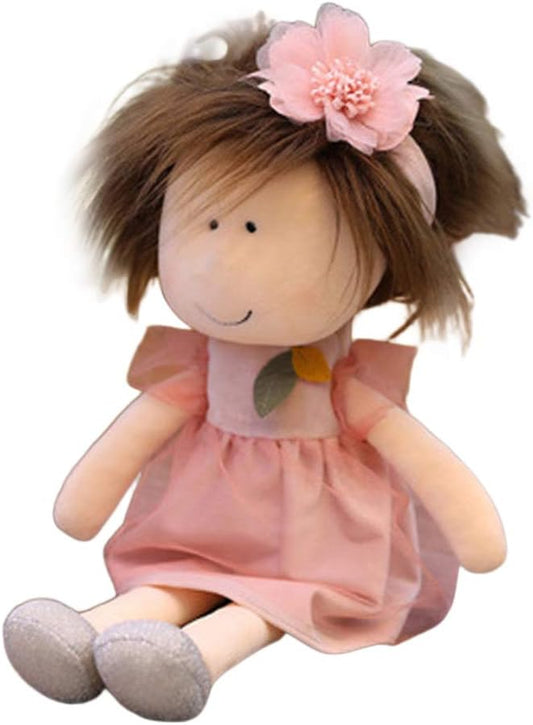 SCFBA Baby Doll with Clothes Cute Soft Rag Doll Beautiful Ragdoll Toy Handmade Rag Dolls Baby Girls Sleeping Partner Doll Xmas Gift