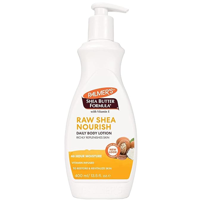 Palmer's Shea Formula Raw Shea Body Lotion, Pump, 13.5 Fl Oz (Pack of 2) - Packaging May Vary