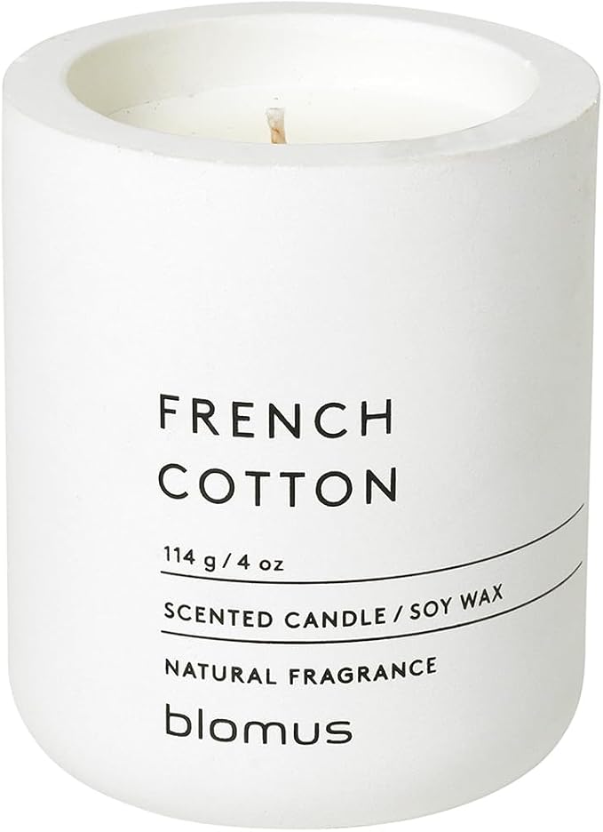 Blomus Fraga Lily White S Candle Soy Wax Concrete