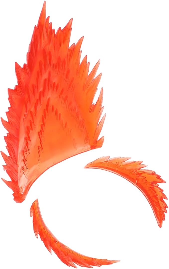 ibasesnice Figure Display Accessories - Dynamic Model Effects for Anime Collectibles Red Plastic Wave and Action Effects 20X15.5X15Cm
