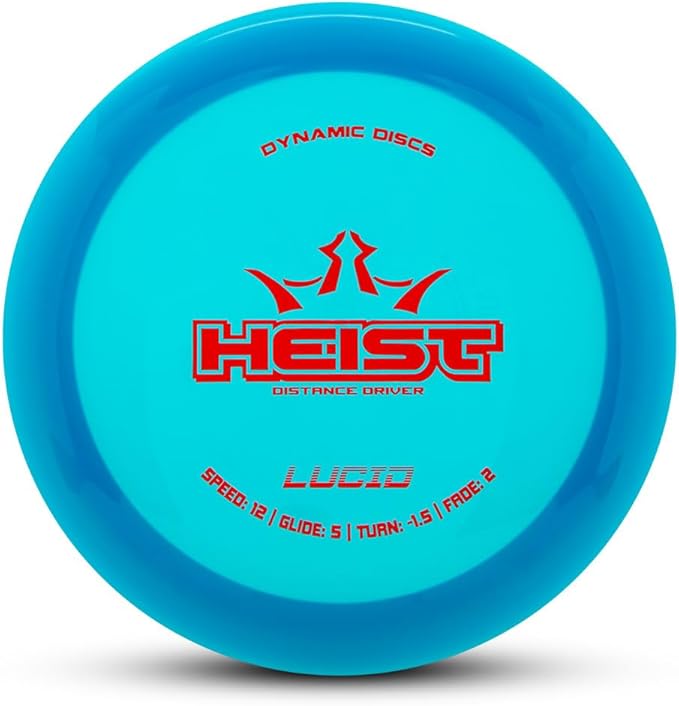 Dynamic Discs Lucid Heist Disc Golf Distance Driver | Stable Disc Golf Driver w/Glide & Control | Premium Lucid Plastic | Reliable for Accurate Power Throws | 170-175g