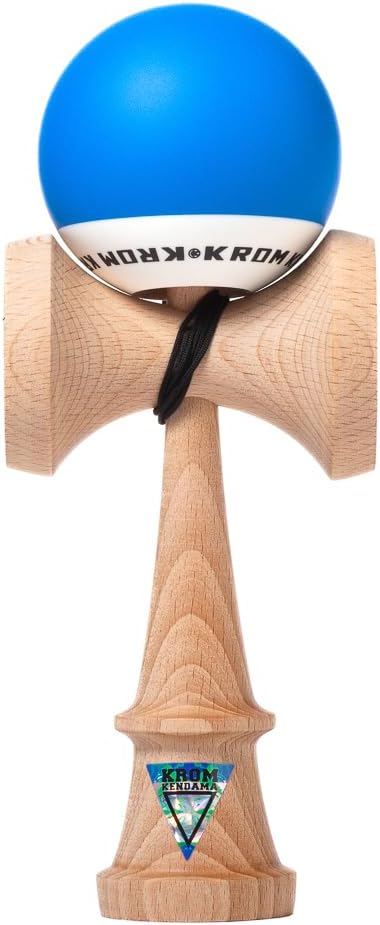 Kendama Toy POP Dark Blue - High Wood Quality - Extra Strong - for Beginner and Pro - Gift Pack : Extra String + Stickers
