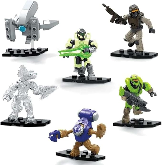 Mega Construx Halo Infinite Series 4 Mini Figures Blind Bags Complete Bundle of 6 Packs