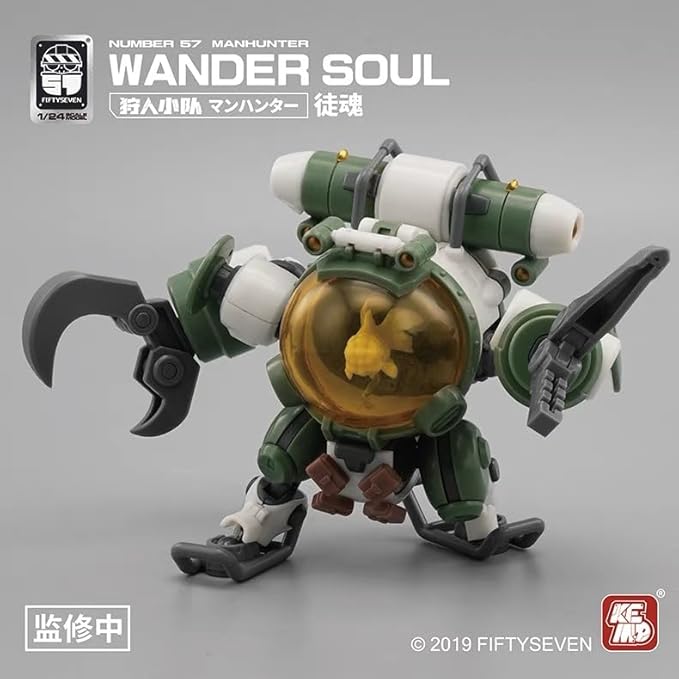 MORISE Hobby FIFTYSEVEN No.57 1/24 Action Figures - Manhunter Wander Soul - Model Kit,Highly Posable Collectible Model Ages 15+