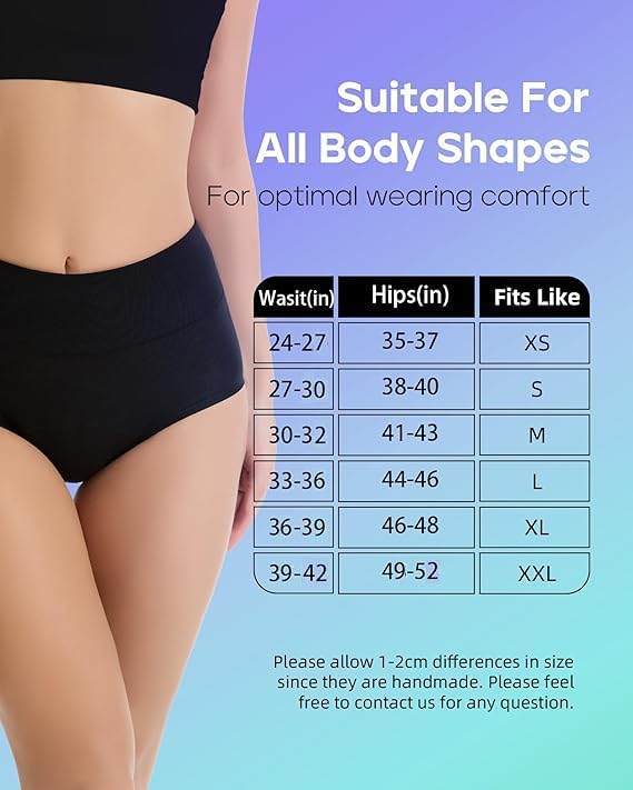Period Underwear for Women Heavy Flow, Absorbency LeakProof Postpartum Underwear Period Panties Women Menstrual Briefs