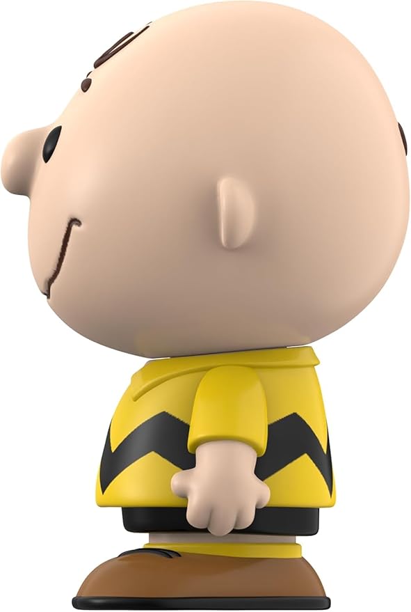 Super7 Fun! Fun! Peanuts Charlie Brown (Yellow) Vinyl Figure - 5" Peanuts Action Figure - Classic Cartoon Fans Collectibles & Retro Toys - Cartoon Model for Collectors & Display Figurine- Comic Strips