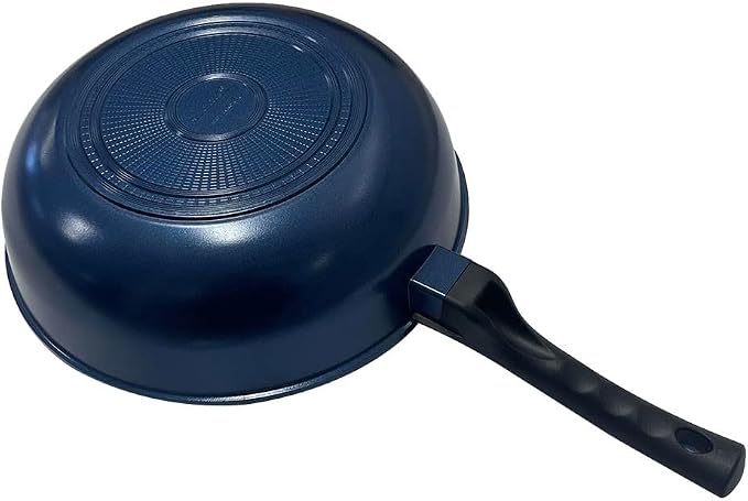 12" (30cm) Non-Stick Saute Wok Pan with 3D Diamond Coating – Made in Korea, Stir Fry Pan for Kitchen