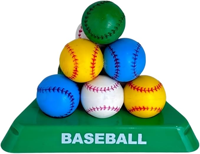 Smarts Pyramid™ 3-Layer Brain Teaser Puzzle – Sports Edition (Baseball, Basketball, Golf, Smiley) (Baseball)