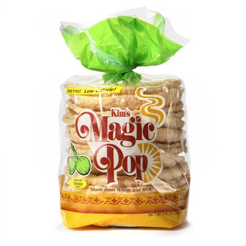 Kim's Magic Pop Onion Flavor 12-Pack: Freshly Popped Rice Cakes, Healthy Grain Snack, 0 Weight Watchers Point