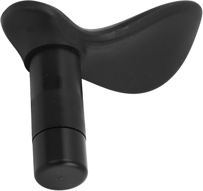 Manual Trigger Point Massage Tool Ergonomic Stress Relief Portable Thumb Massager for Body Deep Tissue Massage Neck Back Legs Rubber Metal Compact Lightweight (Flat Head)