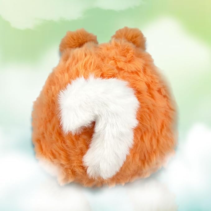 Plush Doll Purse, Plush Toy, Plush Pendant (Orange-Pink)