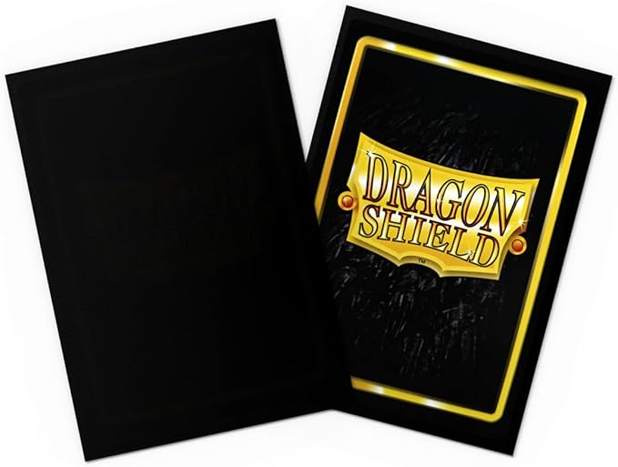 Dragon Shield | Japanese Size Card Matte Sleeves | 60 CT - Smooth & Tough Premium TCG Sleeves - Compatible with Yu-Gi-Oh, Naruto, Cardfight & Vanguard | Black