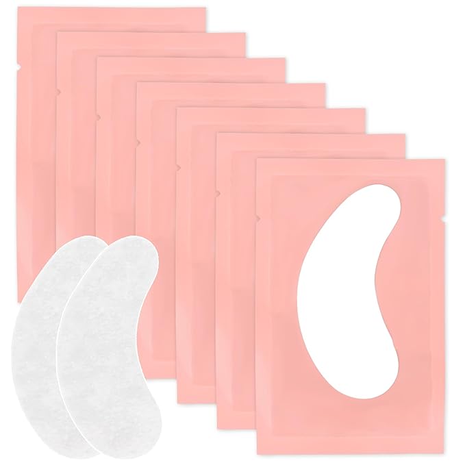 50 Pairs Eye Patch Eyelash Extension Lint Free Hydrogel Eye Patches Under Eyes Gel Pads for Eyelash Extension Supplies