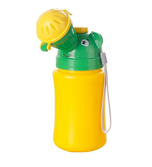 Kids Baby Child Portable Potty, Mini Outdoor Urinal Emergency Toilet for Camping Car Travel and Toddler Potty Pee Training, Safety Spring Lock Leakproof Design - No Leaking (Boy-YG)