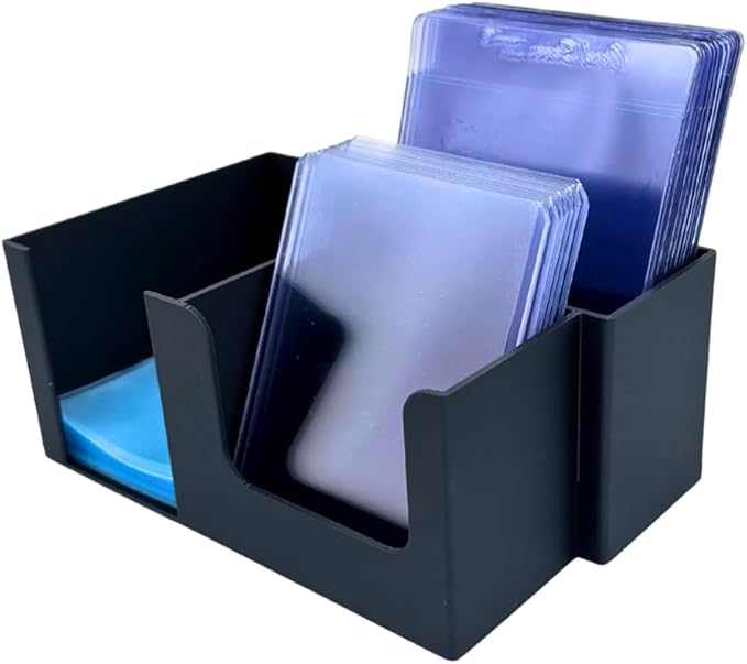 EnderToys CardCare Deluxe (Black) - Toploader Dispenser - Penny Sleeve Holder