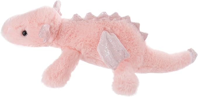 Apricot Lamb Toys Plush Pink Lying Dragon Dinosaur Stuffed Animal Soft Cuddly Perfect for Child (Pink Dragon,15 Inches)