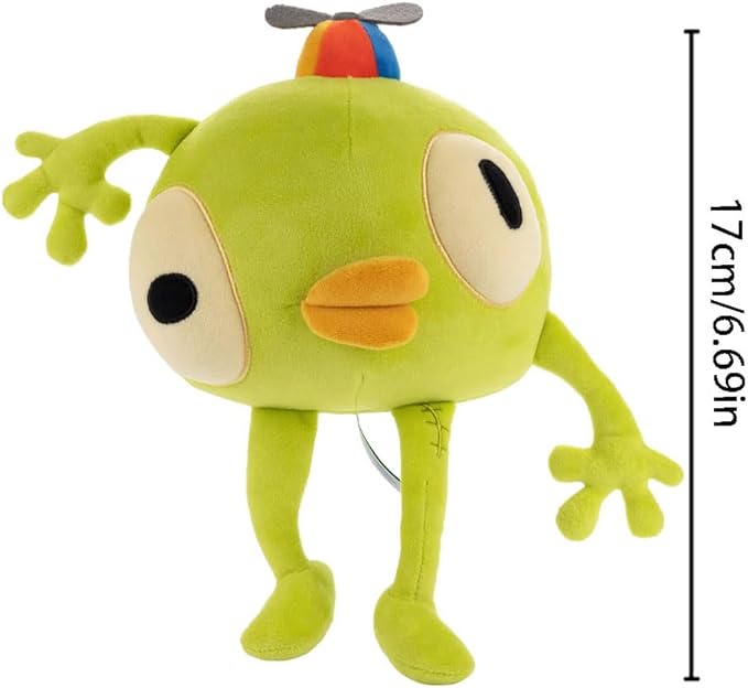 Bing-Bong-Peak Ornaments Figurines Plush Pillow Doll Decorative Stuffed Figurine Hugable Cushion Home Sofa Bed 6.69inch (Green)