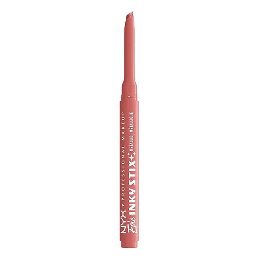 NYX PROFESSIONAL MAKEUP Epic Inky Stix Eyeliner, Mechanical Cream Gel Eyeliner, Waterproof Formula With Up To 24HR Wear - 12 Blush Byte (Metallic Coral Pink)