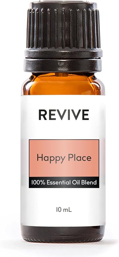 Happy Place Essential Oil Blend by Revive Essential Oils - 100% Pure Therapeutic Grade, for Diffuser, Humidifier, Massage, Aromatherapy, Skin & Hair Care