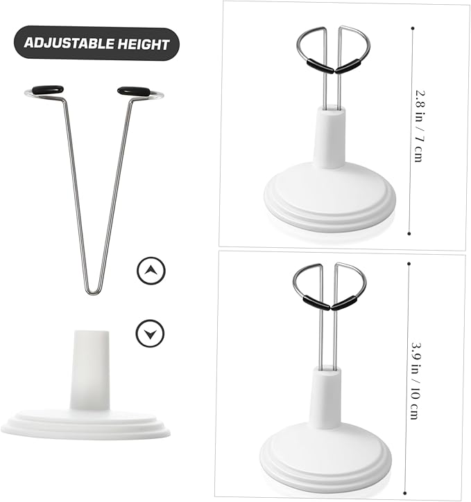 STOBOK White Doll Stands Suppprt: 4pcs Doll Display Holder Action Figures Stand Figurine Stand for Mini Dolls