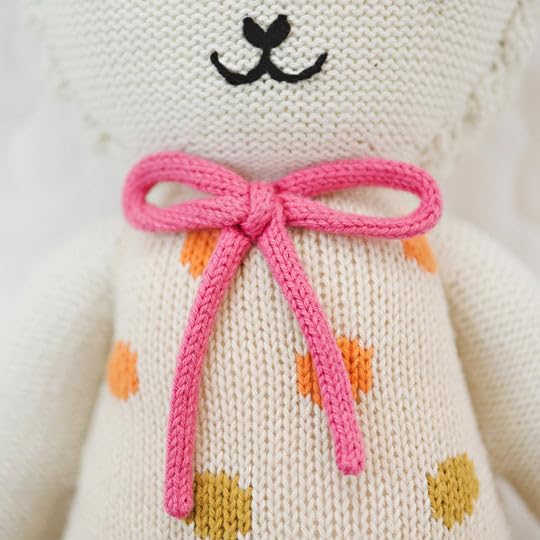 cuddle + kind Lucy The Lamb Little 13" Hand-Knit Doll – 1 Doll = 10 Meals, Fair Trade, Heirloom Quality, Handcrafted in Peru, 100% Cotton Yarn