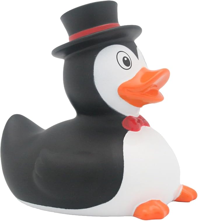 3 Inch Penguin Rubber Duck Bath Toy, Car Dashboard Decoration