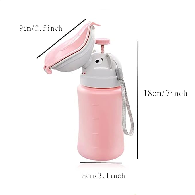 Pee Bottle for Kids, Travel Urinal Portable Potty Pee Cup, Travel Potty, Children's Emergency Toilet for Kid Potty Pee Training and Camping Car Travel