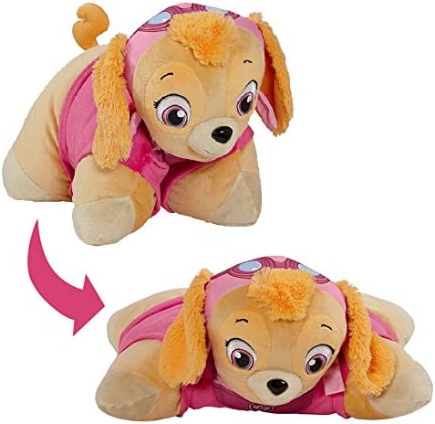Pillow Pets Paw Patrol Skye Stuffed Animal-16” Nickelodeon Plush Toy, 1 Count (Pack of 1)