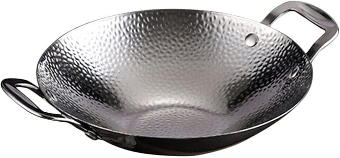 UPKOCH Stainless Steel Stock Pot Double Handles Korean Style Cooking Pot for Home Use Heat-resistant and Easy to Clean Kitchen Essential