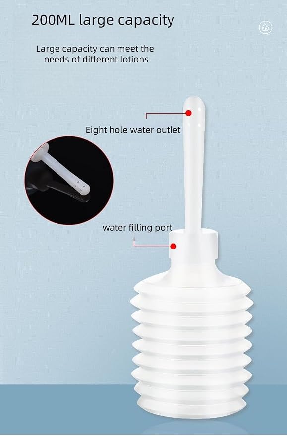 Disposable Vaginal Irrigator 200ml, 8-Hole Gentle Rinse, 10 Pcs | Specially engineered with 8 side-holes for a soft, uniform, and comfortable rinse experience.