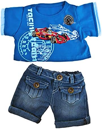 Cool Racecar Outfit Outfit Fits Most 14" - 18" Build-a-Bear and Make Your Own Stuffed Animals