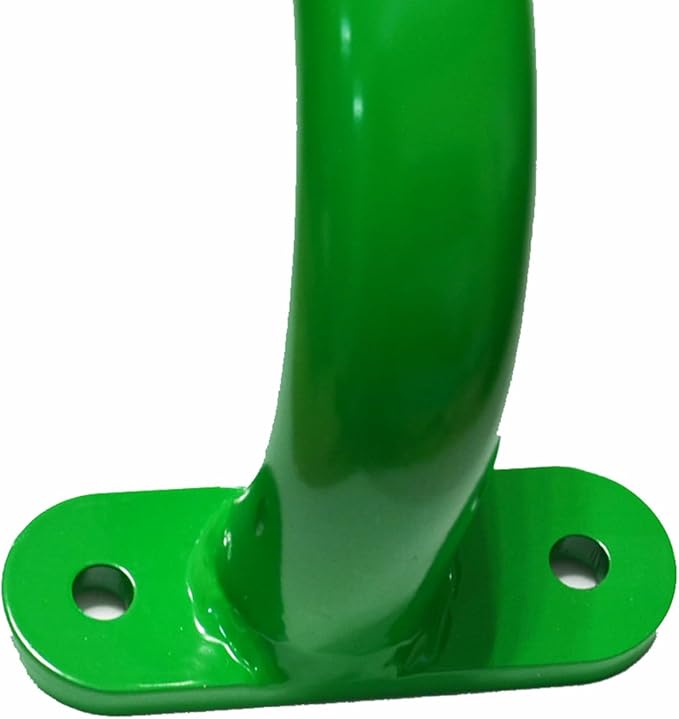 17.2 Inch Green Playground Handles Metal Pack of 6 - Outdoor Swing Sets Grab Handles - Playset Grab Bar, Indoor Kids Climbing Monkey Bars for Playhouse, Treehouse, Jungle Gym