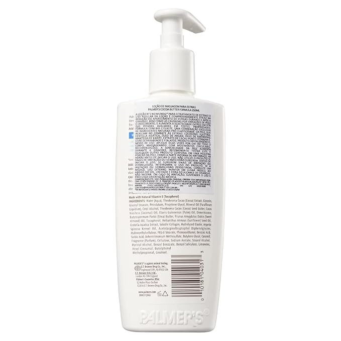 Palmer's Cocoa Butter Formula Massage Lotion with Collagen and Elastin | For Stretch Marks | Pregnancy Skin Care | With Argan Oil and Shea Butter | 8.5 oz Pack of 2
