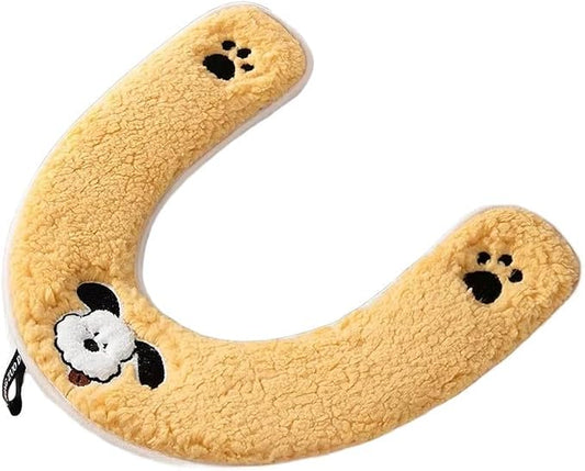 Reusable Plush Toilet Seat Cover with Thick Cotton Fabric for Washable Warmth and Comfortable Seating (Yellow)