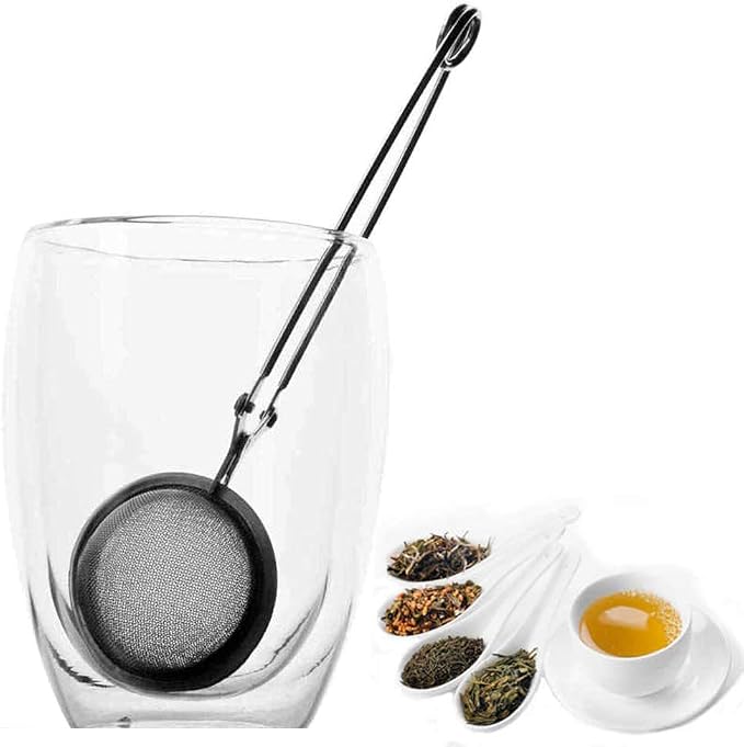 TraderPlus 2 Pack Stainless Steel Loose Leaf Tea Infuser Mesh Strainer Ball with Handle