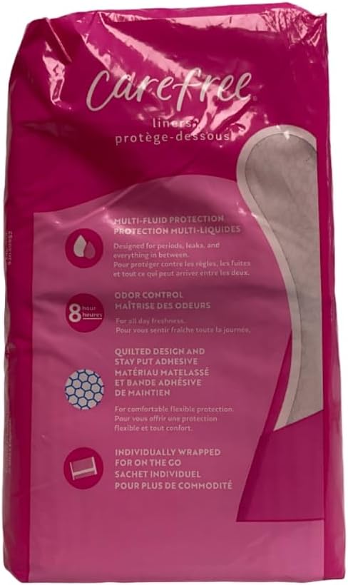 Carefree Body Shape Extra Long Unscented, 36-count (Pack of 2)