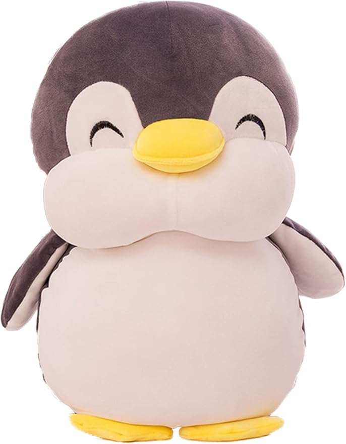 21.6 Inch Plush Penguin Stuffed Animal Penguin Hugging Pillow with Smile Face Cuddly Penguin Pillow Plushies Toy Penguin Huggable Anime Gifts for Kids And Lovers In Birthday,Valentines,Christmas