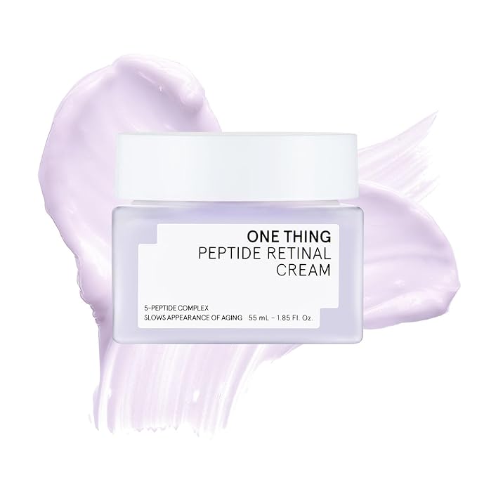 ONE THING Peptide Retinal Cream, Vitamin A, Faster Acting than Retinol, Retinaldehyde Anti Aging Face Cream, Smooths Wrinkles, Refines Pores and Improves Elasticity, Korean Skincare 1.85 fl.oz, 55ml