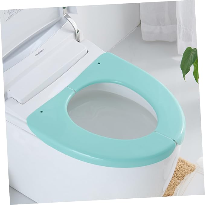 NOLITOY 1pc Folding Potty Seat Cover Lightweight Portable Toilet Training Cushion for Home and Standard Toilets Made of Safe Plastic Nordic Green