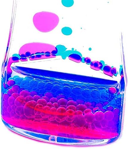 YUE MOTION Liquid Motion Bubbler Visual Sensory Toys, Liquid Timer– New Big Calming Sensory Bubbler Toy- Colorful Liquid Hourhlass for Stocking Stuffers, Novelty Gifts