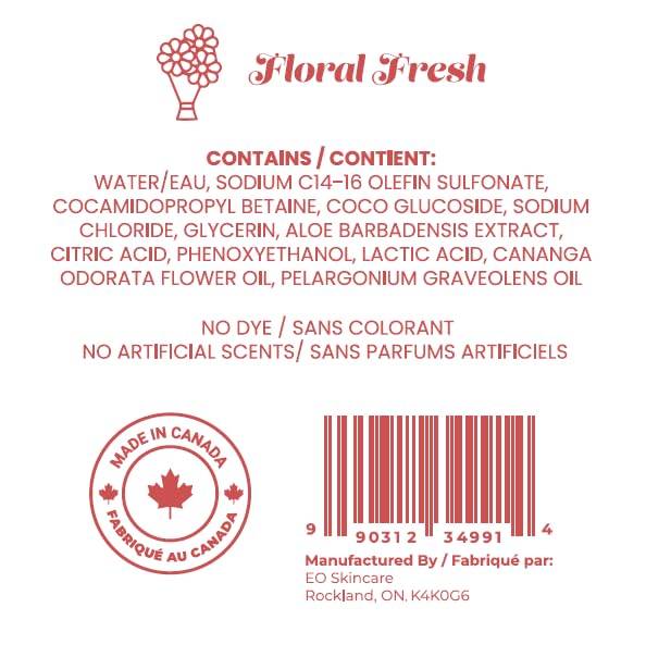 Bloom & Bōde Floral Fresh Feminine Intimate Wash, pH-Balanced, 11.8 fl oz