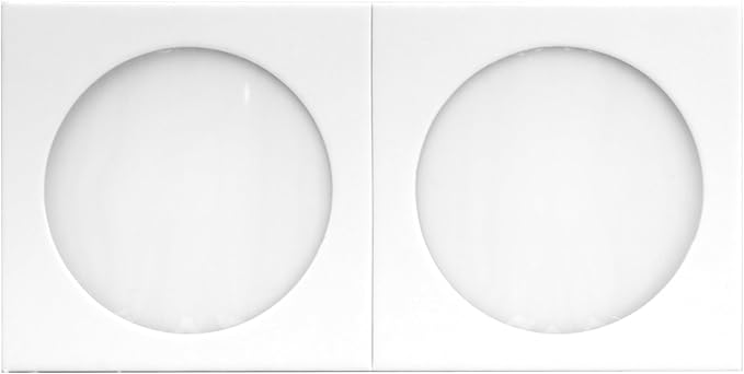 100 Large Dollar 2x2 Cardboard Coin Flips with Mylar Windows Archival Safe